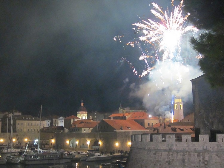 oud en nieuw in Dubrovnik