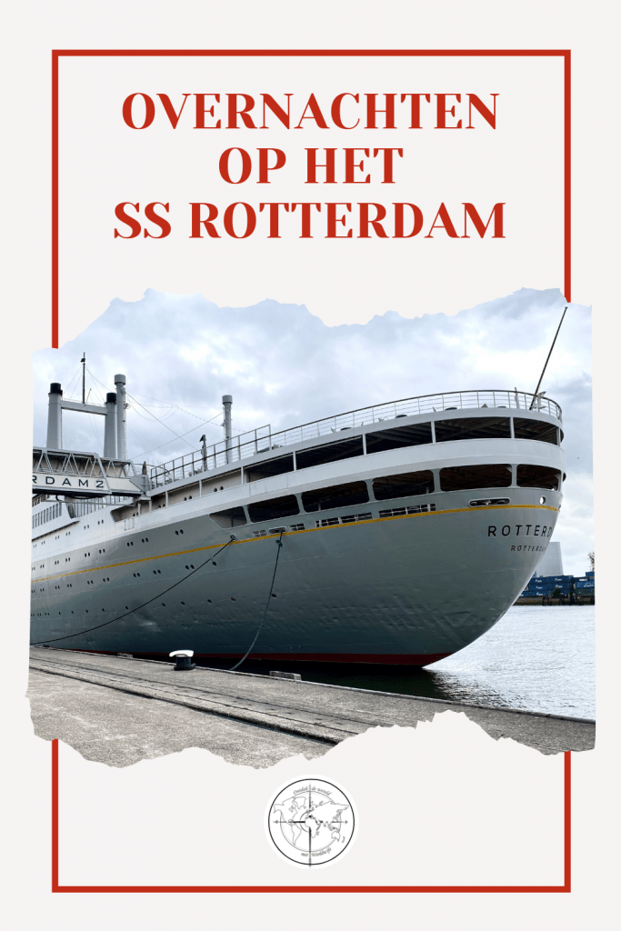 Bijzonder overnachten in Rotterdam doe je op een voormalig cruiseschip van de Holland Amerika Lijn (HAL): het SS Rotterdam