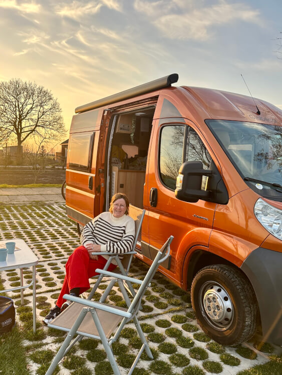 Camperplaats de Groot Giessenburg vlakbij Gorinchem.